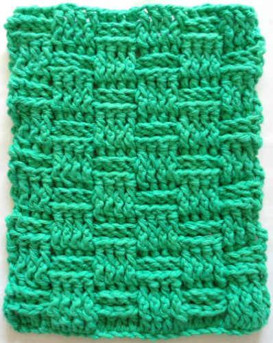 Basketweave Afghan Square (12&quot;) - Free Crochet Pattern Courtesy of